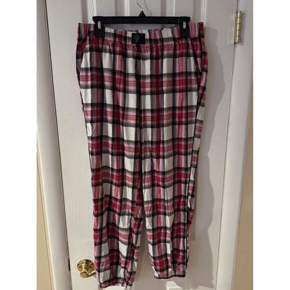 Victoria's Secret Women's Flannel Pajama Pants Plaid Size Medium Pink Buffalo - Picture 2 of 7